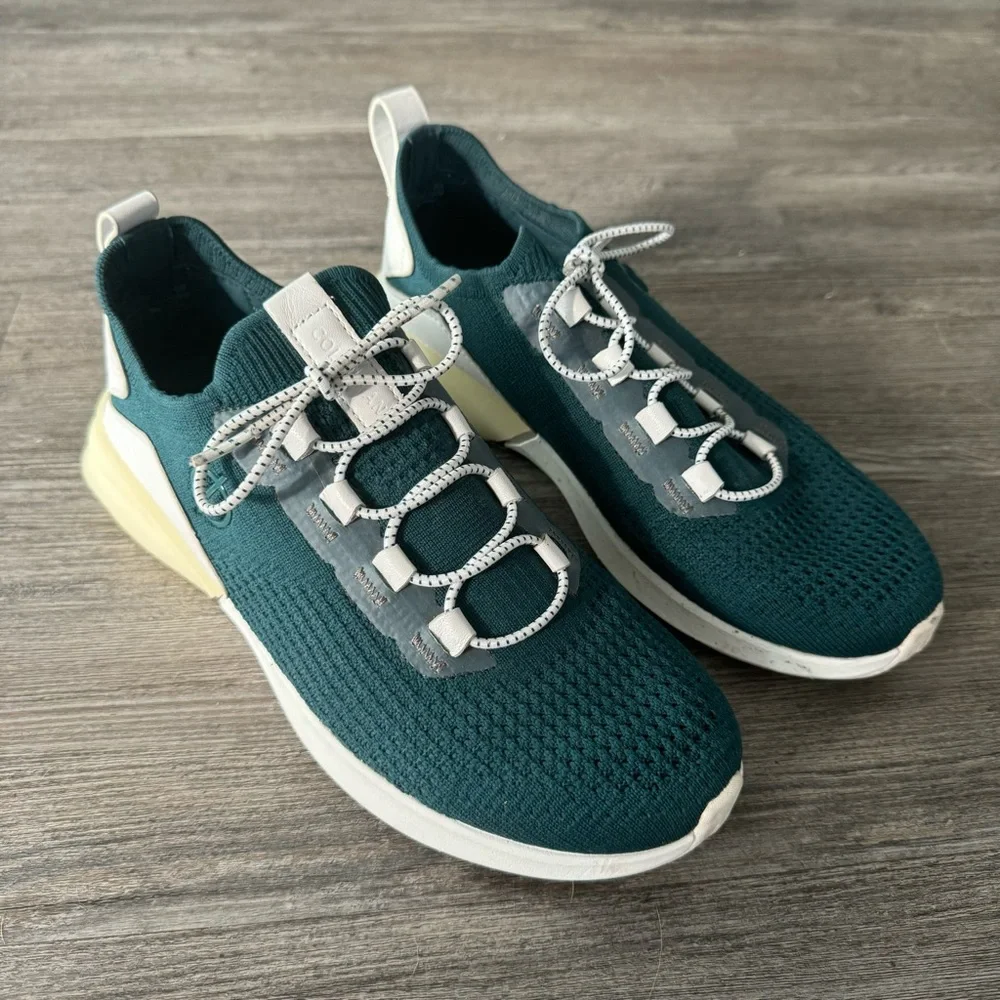 Cole Haan Womens Sneakers 6 Zerogrand All-Day Runner Stitchlite White Green